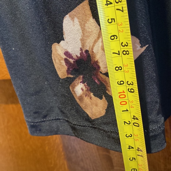 Tommy Hilfiger - tan and black floral dress - 3/4 length sleeve - size 18w - Picture 7 of 8